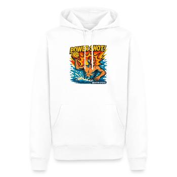 Tir Puissant Water-Polo Rétro - Sweat à capuche Premium bio Homme - blanc - Devant - Nico (187cm)