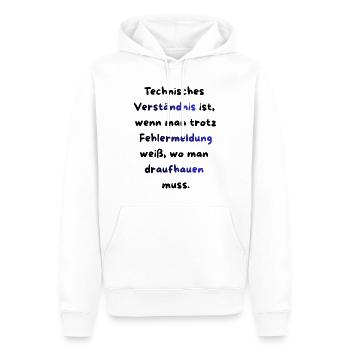 Instandhaltung T-Shirt Lustiges Geschenk Handwerk! - Männer Premium Bio Hoodie - Weiß - Vorne - Nico (187cm)