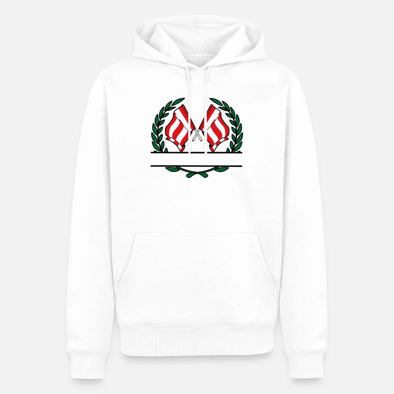 Eindhover Siegeswappen Custom - Männer Premium Bio Hoodie - Weiß