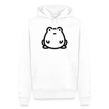 Frosch - Männer Premium Bio Hoodie - Weiß - Vorne - Nico (187cm)