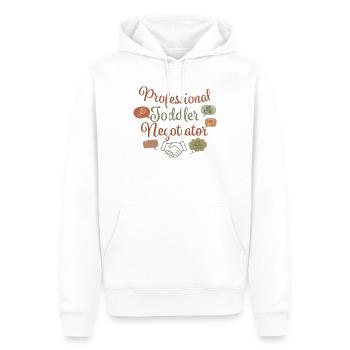 Négociateur professionnel pour tout-petits - Sweat à capuche Premium bio Homme - blanc - Devant - Nico (187cm)