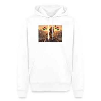 Kurdistan Lion - Männer Premium Bio Hoodie - Weiß - Vorne - Nico (187cm)