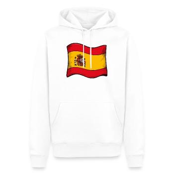 Spanische Flagge Cartoon Stil - Männer Premium Bio Hoodie - Weiß - Vorne - Nico (187cm)