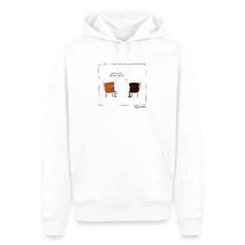 Toast kommt zum Arzt - Männer Premium Bio Hoodie - Weiß - Vorne - Nico (187cm)
