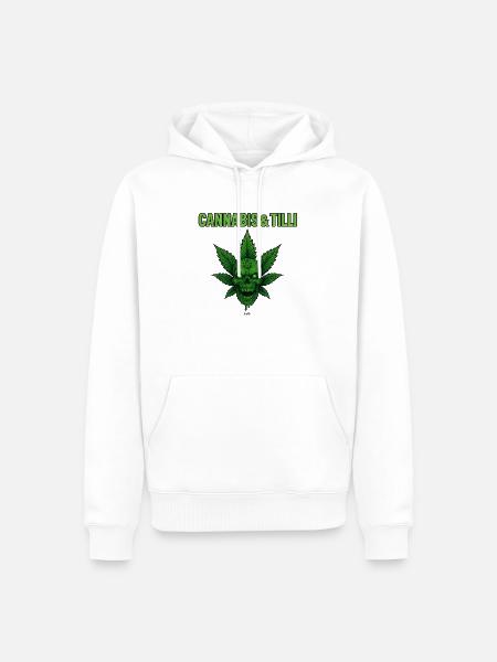 Canabis & Tilli - Männer Premium Bio Hoodie - Weiß