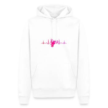 Motocross Dirt Bike Herren Freestyle Motocross - Männer Premium Bio Hoodie - Weiß - Vorne - Nico (187cm)