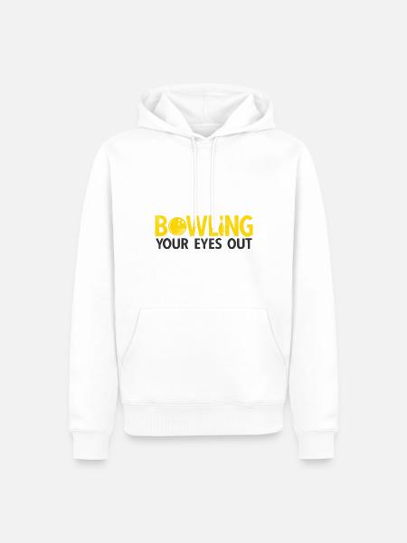 Bowling - Männer Premium Bio Hoodie - Weiß