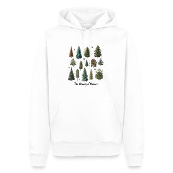 La beauté de la nature, des arbres et des fruits d’autrefois - Sweat à capuche Premium bio Homme - blanc - Devant - Nico (187cm)