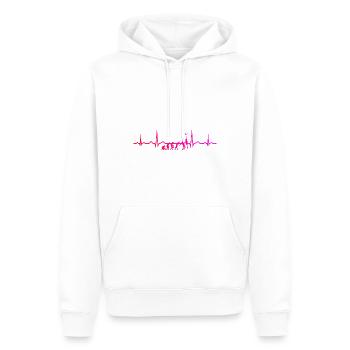 Raquette de padel pour femme Raquette de padel - Sweat à capuche Premium bio Homme - blanc - Devant - Nico (187cm)