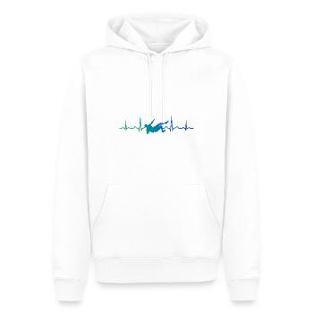 Boulder Kletterer Bouldern Klettern Herren - Männer Premium Bio Hoodie - Weiß - Vorne - Nico (187cm)