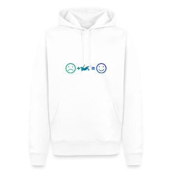 Bouldern Boulder Climbing Herren Climber - Männer Premium Bio Hoodie - Weiß - Vorne - Nico (187cm)