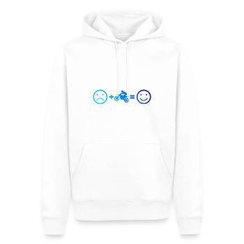 Motocross Femmes Freestyle Motocross Hommes - Sweat à capuche Premium bio Homme - blanc - Devant - Nico (187cm)