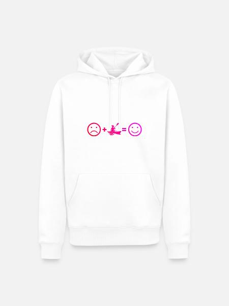 Damen Kanu Kajak Kajakfahren Herren Kayak - Herre Premium økologisk hoodie - hvid