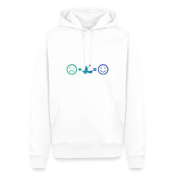 Kayak Kayak Kayak Hommes Canoë Femmes - Sweat à capuche Premium bio Homme - blanc - Devant - Nico (187cm)