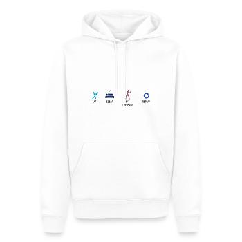 Boxsport Boxing - Männer Premium Bio Hoodie - Weiß - Vorne - Nico (187cm)