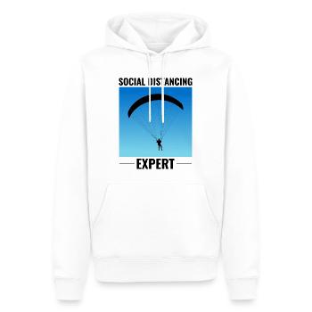 Fallschirmspringen Extremsport Fallschirmspringen - Männer Premium Bio Hoodie - Weiß - Vorne - Nico (187cm)