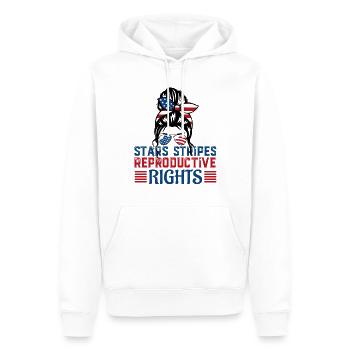 Stars Stripes Reproduktive Rechte 4. Juli Mama - Männer Premium Bio Hoodie - Weiß - Vorne - Nico (187cm)