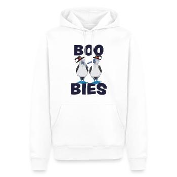 BOO BIES Lustiger Tölpel Vogel Halloween Kostüm - Männer Premium Bio Hoodie - Weiß - Vorne - Nico (187cm)