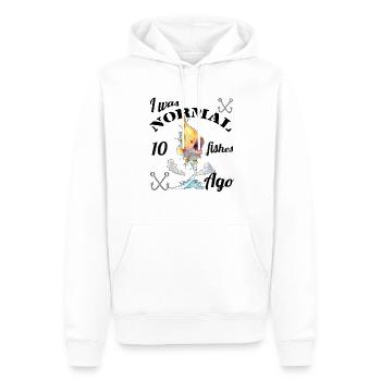Fishing Funny Design - Men’s Premium Organic Hoodie - white - Front - Nico (187cm)