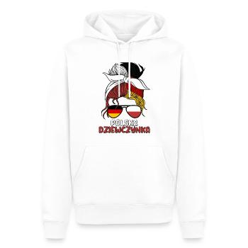 Polska dziewczyna Halbdeutsches polnisches Mädchen Polen - Männer Premium Bio Hoodie - Weiß - Vorne - Nico (187cm)