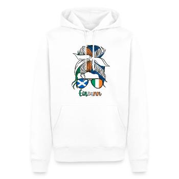 Éireann Halb Schottin Halb Irisches Mädchen Irland - Männer Premium Bio Hoodie - Weiß - Vorne - Nico (187cm)