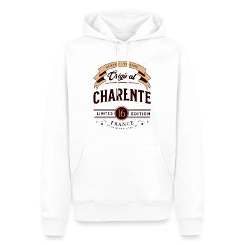 Jahrgang Charente Département Frankreich - Männer Premium Bio Hoodie - Weiß - Vorne - Nico (187cm)