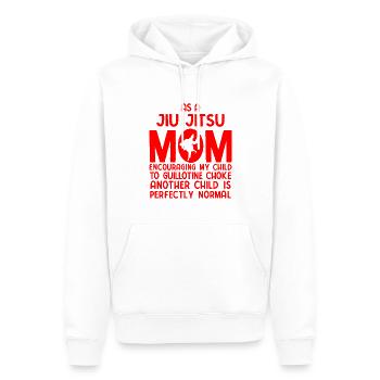 BJJ Jiu Jitsu - Männer Premium Bio Hoodie - Weiß - Vorne - Nico (187cm)