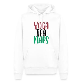 Yogalehrer Spruch Für Yogi Yoga - Männer Premium Bio Hoodie - Weiß - Vorne - Nico (187cm)