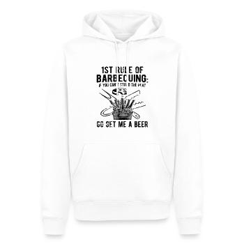 Grillparty Spruch Zum Grillen Grill - Männer Premium Bio Hoodie - Weiß - Vorne - Nico (187cm)