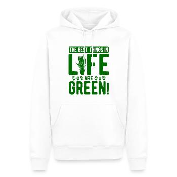 Landschaftsgärtner Hobbygärtner Gärtner - Männer Premium Bio Hoodie - Weiß - Vorne - Nico (187cm)