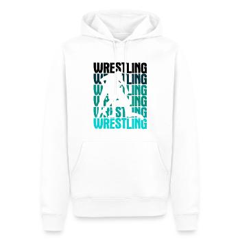 Grappling Martial Arts Wrestling - Männer Premium Bio Hoodie - Weiß - Vorne - Nico (187cm)