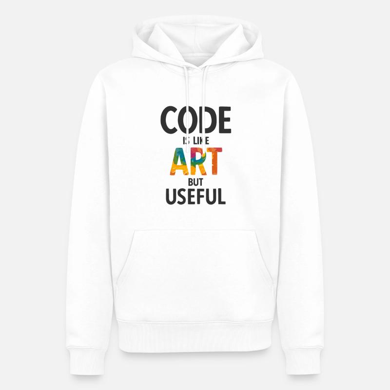 Software Ingenieur Informatiker Programmierer - Männer Premium Bio Hoodie - Weiß