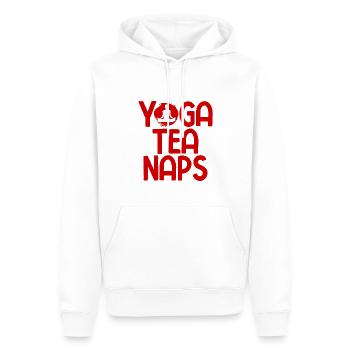 Yogalehrer Spruch Für Yogi Yoga - Männer Premium Bio Hoodie - Weiß - Vorne - Nico (187cm)