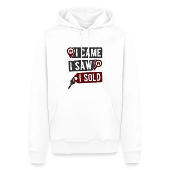 Immobilien-Händler Für Immobilien-Makler - Männer Premium Bio Hoodie - Weiß - Vorne - Nico (187cm)