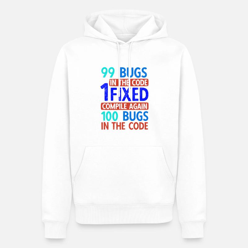 Software Ingenieur Informatiker Programmierer - Männer Premium Bio Hoodie - Weiß