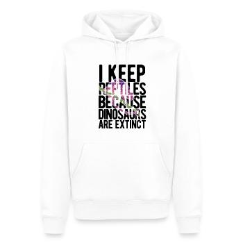 Eidechsen Für Besitzer Von Reptilien - Männer Premium Bio Hoodie - Weiß - Vorne - Nico (187cm)