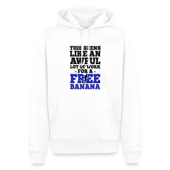Läufer Joggen - Männer Premium Bio Hoodie - Weiß - Vorne - Nico (187cm)