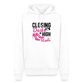 Immobilien-Händler Für Immobilien-Makler - Männer Premium Bio Hoodie - Weiß - Vorne - Nico (187cm)