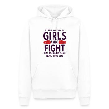 Boxsport Boxing - Männer Premium Bio Hoodie - Weiß - Vorne - Nico (187cm)