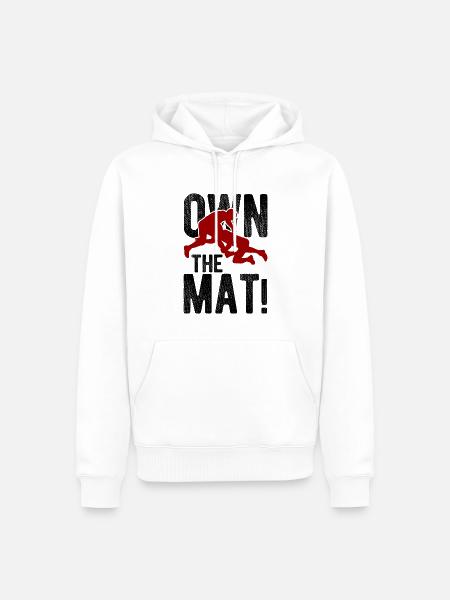Grappling Martial Arts Wrestling - Männer Premium Bio Hoodie - Weiß