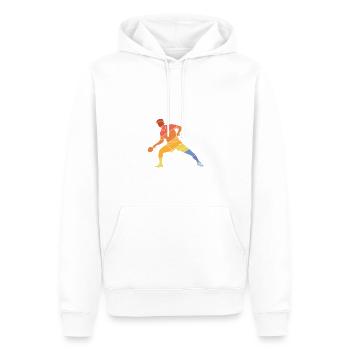 Tischtennisspieler Spruch Für Tischtennis - Männer Premium Bio Hoodie - Weiß - Vorne - Nico (187cm)