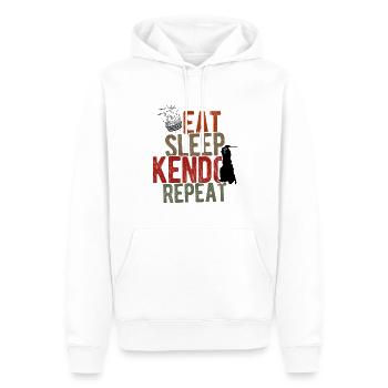 Japanischer Schwertkampf Kendo - Männer Premium Bio Hoodie - Weiß - Vorne - Nico (187cm)