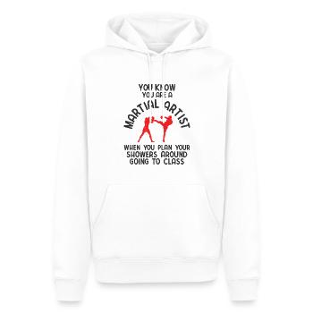Mixed Martial Arts MMA - Männer Premium Bio Hoodie - Weiß - Vorne - Nico (187cm)