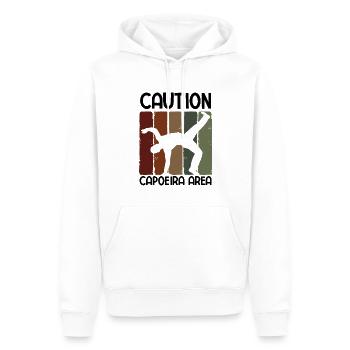 Capoeira - Männer Premium Bio Hoodie - Weiß - Vorne - Nico (187cm)