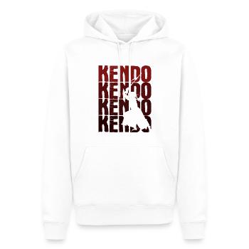 Japanischer Schwertkampf Kendo - Männer Premium Bio Hoodie - Weiß - Vorne - Nico (187cm)