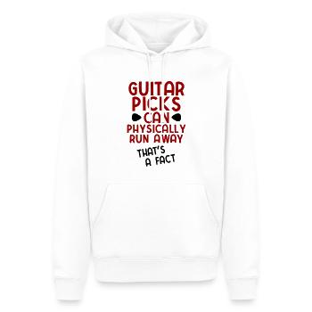 Akustik Spruch Für E-Gitarre Konzert Gitarre - Männer Premium Bio Hoodie - Weiß - Vorne - Nico (187cm)
