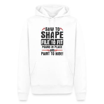Maschinen-Bediener Maschinenführer Machinist - Männer Premium Bio Hoodie - Weiß - Vorne - Nico (187cm)