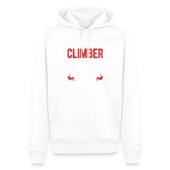 Klettern Bouldern - Männer Premium Bio Hoodie - Weiß - Vorne - Nico (187cm)