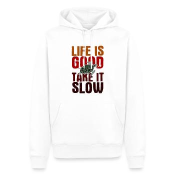 Schildkröten - Männer Premium Bio Hoodie - Weiß - Vorne - Nico (187cm)