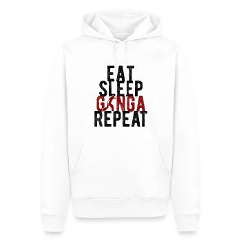 Capoeira - Männer Premium Bio Hoodie - Weiß - Vorne - Nico (187cm)